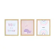 3 Pack Nursery Framed Canvas - Dreamer