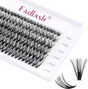 Individual Lashes 10D 20D 30D 40D Lash Clusters Extensions Wispy Cluster Lashes Natural Look Eyelash Clusters Individual Lash Extension Supplies (40D-0.07D, 8-15mm)