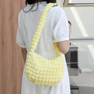 【MoonDy】女包包 側背包 斜背包 單肩包 雲朵包 格紋包 韓國包包 尼龍包 可愛包包 大容量包包 學生包包