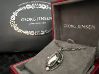 在飛比找Yahoo!奇摩拍賣優惠-Georg Jensen 2004 年度寶石項鍊 銀石