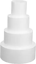 4pcs Foam Cake Dummies Diverse for Wedding Display Decorating Models and Event Centerpieces Easy to Apply Lightweight Foam Cake Rounds