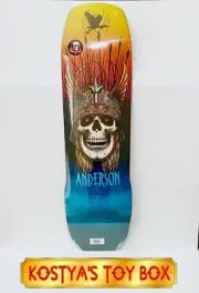 POWELL PERALTA ANDY ANDERSON HERON SKULL 9.13 FLIGHT SKATEBOARD DECK