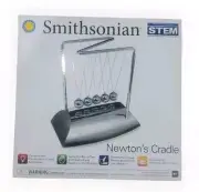 Smithsonian Science Activities, Newtons Cradle, STEM. Toy Swinging Balls, Energy