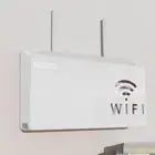 Wall Mount Wireless Wifi Router Shelf Storage Box for Living Room (Grey) Hot