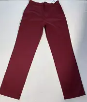 Brooks Brothers Fleece Pants Boys Sz 18 Red Flat Front Dress Pants (See Photos)