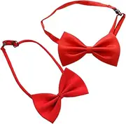 [FRCOLOR] 2pcs Bow Tie for Men Pre-tied Polyester Tuxedo Bowtie for Weddings and Graduation Accessory for Formal Attire and Academic Gowns