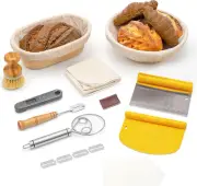 CODOGOY Banneton Proofing Basket, 10 inch Oval and 9 Round Baskets for Sourdough