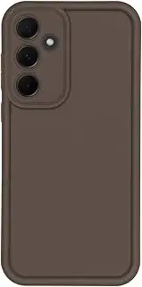 Case for Samsung Galaxy A55,Enhanced Camera Protection,Slim Anti Scratch Case for Women Girls,Shockproof Soft TPU Protective Cover for Samsung Galaxy A55-Brown