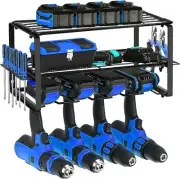 Power Tool Organizer Shelf Cordless Charging Station Wall Mount Garage Storage