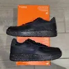 Nike Air Force 1 Crater Next Nature Mens Sz 9 Black Off Noir Volt AF1 DH8083-001