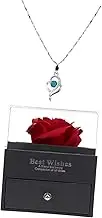 Cabilock Romantic Rose Packing Box with Pendant Chain Elegant Valentine's present Box for Flowers Creative Design for Birthdays Anniversaries Mother's Day and Special Occasions