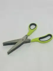Core Kitchen Stainless Steel 5 Blade Sharp Shredding Scissors Herb Shears Green