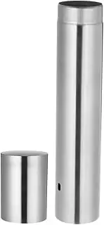 Angoily Cylinder Box Paper Tube Holder Diploma Tube Document Tube Vintage Certificate Tube Paint Tube Holder Certificate Storage Tube Mailing Tube Shipping Tube Bag Stainless Steel Silver
