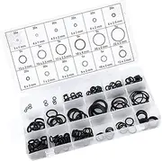 225pcs Black Rubber O Ring Washer Seals Gasket Assortment Set, with Box, for Plumbing Seal Tap Washers Car