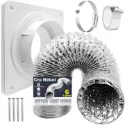 Dryer Vent Hose Connector Kit with Quick Connect & Disconnect Dryer Vent Wall...