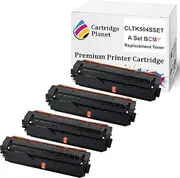 Cartridge Planet A Set BCMY Compatible Toner Cartridge for Samsung CLT-K504S CLT-C504S CLT-M504S CLT-Y504S SU160A SU027A SU294A SU504A (2,500/1,800 (BK/CMY) pages) for Samsung CLP415N CLP415NW CLX41..