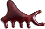 Wooden Massage Comb Gua Sha Wide Tooth Comb for Head Scalp, Facial, Body Massage Natural Sandalwood Massager Acupressure Tools Women Men(Shark Shaped)