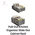 Pull-Out Kitchen Organizer Slide-Out Cabinet Rack for Spice & Seasoning Storage