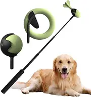 Ball Throwing Toy - Dog Tennis Thrower, Puppy Retractable Stick | Retractable Interactive Puppy Ball Thrower, Outdoor Ball Throwing Stick, Tennis Ball Thrower for Dogs, Carbon Fiber, Silicone