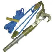 Double Pulley Tree Branch Pruner Cutter Pole Adapter Rope Steel Tool Pruning