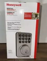 Honeywell Digital Deadbolt w/ Electronic Keypad Satin Nickel 8714009