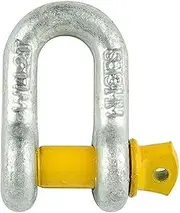 Romak 86853 2T Galvanized D Shackle, 13 mm Thickness