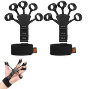 2 Sets Finger Grip Strength Trainer Hand Grip Strengthener for Hand Relieve Pain for Arthritis Carpal Tunnel -Style 1
