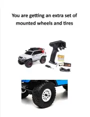 Axial 1/24 SCX24 Lexus GX 470 4X4 Crawler, White Extra Wheels & Tires