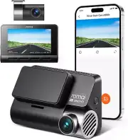 4K Dash Cam with Sony, Dash Cam Front and Rear, Car Camera Built in GPS, Super N