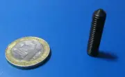 Steel Metric Set Screws, Cone Point, M6 x 1 x 25 mm Length, 25 Pieces