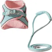 Kisangel 1 Set Cat Harness with Pulling Strap Comfortable Lightweight Vest for Walking Durable Wear Resistant Rope for Pets Up for