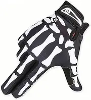 [Generic] Ske N Cycling G S Bike Cycles G S, Warm G S Anti-Slip Ycle G S Shock Absorption Finger Bone G S for Cycling Riding Sports White XL