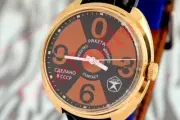 Raketa Atom Big ZERO Vintage Russian USSR mechanical Radiation watch 2609 NOS!