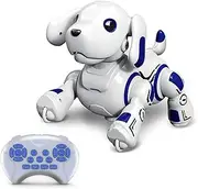 (Blue) - Hi-Tech Wireless Remote Controlled Robot Dog Interactive Robot Puppy for Kids, Children, Girls, Boys (Blue)