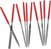 Diamond Needle Files Set 10pcs Metal Glass Wood Stone Jewelry Mini Files Small Flat File Small Metal Riffler Files Woodworking Files Tool