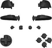 eXtremeRate Black Repair ABXY D-pad ZR ZL L R Keys for Nintendo Switch Pro Controller, DIY Replacement Full Set Buttons with Tools for Nintendo Switch Pro Controller - Controller NOT Included