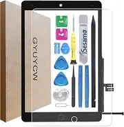 GYUYCW Touch Screen for ipad 9th Gen(2021) Replacement Digitizer Touch Screen,for iPad 10.2 9th Gen A2602 A2604 A2603 A2605+Home Button+Full Repair Kit (Black)