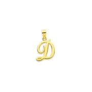 9ct Gold Script Initial 'd' Pendant