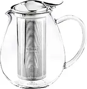 Wilmax WL-888802/A Borosilicate Glass Teapot, 850 ml Capacity