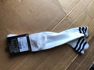 Adidas Soccer Socks Copa Zone Cushion Climalite WHITE W/ BLACK SZ M
