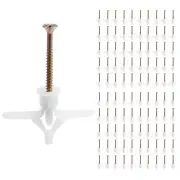 100PCS Aircraft Type Expansion Pipe Gypsum Board Expansion Plug Butterfly9223