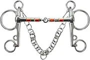 harayaa Horse Bit Horse Mouth Bit All Purpose with Hooks Rustproof Full Cheek Snaffle Horse Mouth Snaffle Horse Snaffle Bit Metal