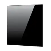 Salvatore Angelotti Toughened 60cm x 75cm Black Glass Kitchen Splashback