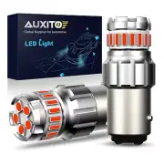 2X AUXITO 1157 2057 Red LED Stop Turn Signal Brake Tail Light Bulbs BAY15D 2357 (for: Renault)
