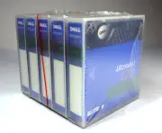 Pack of 5 Dell Ultrium-1 LTO Data Cartridges Tapes 100/200GB NEW & SEALED