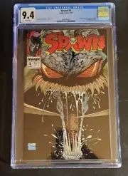 SPAWN #4 CGC 9.4 WHITE PAGES, MCFARLANE STORY, COVER & ART. U922