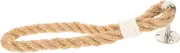 SHINEOFI Handmade Jute Rope Towel Rack Rustic Bathroom Accessory for Hanging Towels Bathrobes Clothes Durable Material Space Saving Design Multi Purpose Use