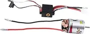 Gyorwst 540 Brushed Motor 17T & 320A ESC Brushed Motor Speed Controller with 2A BEC for 1/10 RC Off-Road Racing Car Truck Replacement Parts Accessories