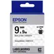 LK-3TBW EPSON 標籤帶 (透明底黑字/9mm) C53S653411 適用 LW-200KT/LW-400/LW-500/LW-600P/LW-700/LW-900