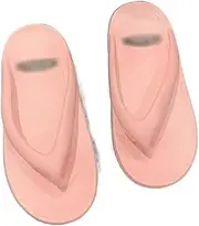 [TOMYEUS] Shark Slippers Summer Slippers Women Casual Massage Durable Flip Flops Beach Sandals Female Wedge Shoes Striped Lady Room Slippers Summer Sandals (Color : Pink, Shoe Size : 40)